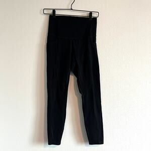 Everlane The Perform Black High-Rise Side Pocket Legging S Soft Sport Clean Girl